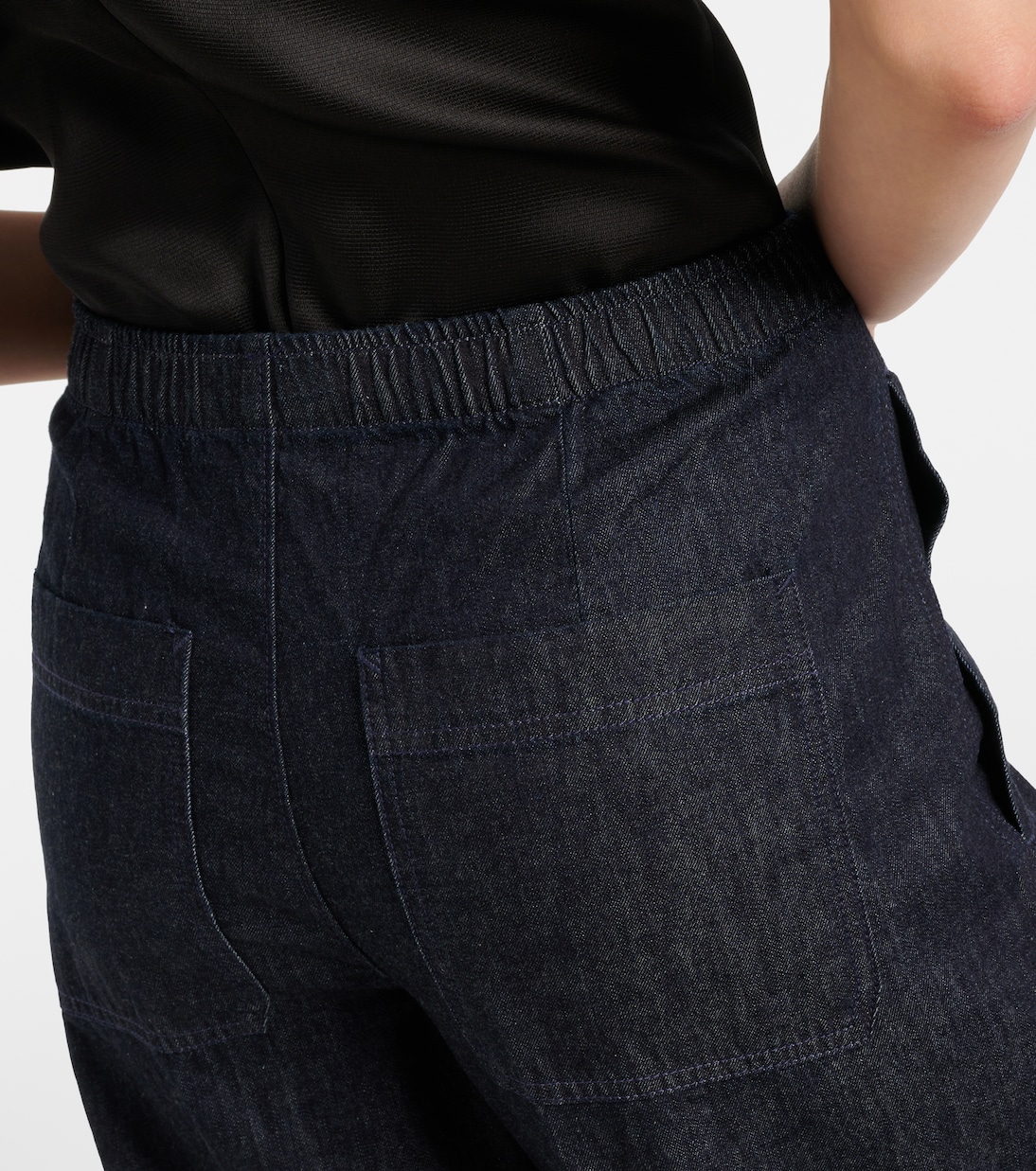 Pantalon ample à taille basse en coton | Vince