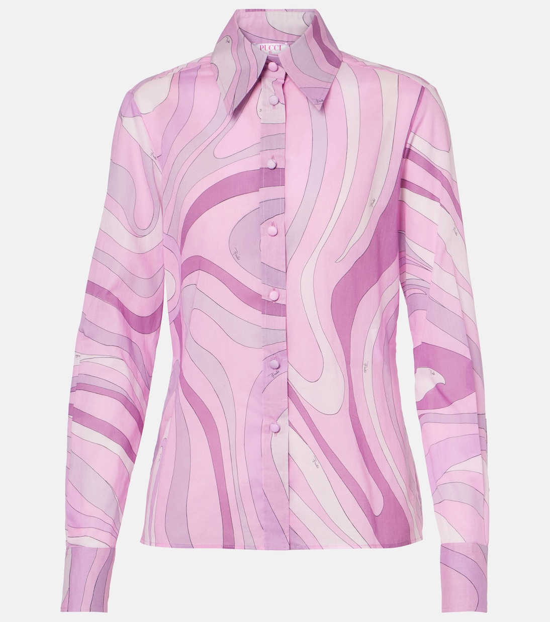 Camisa Orchidee de muselina de algodón | Pucci