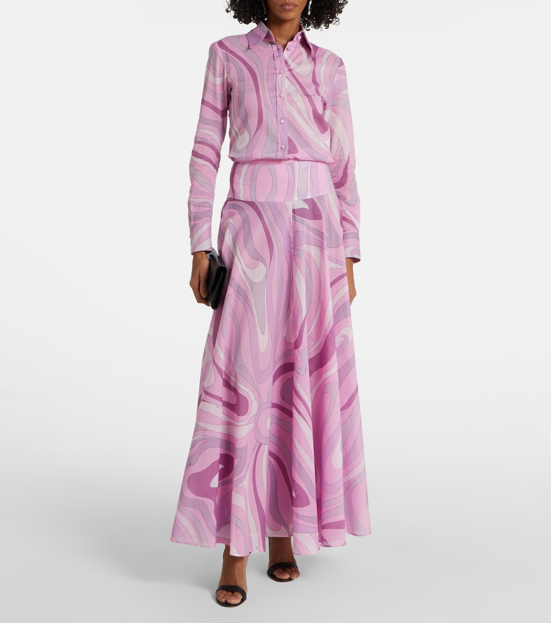 Camisa Orchidee de muselina de algodón | Pucci