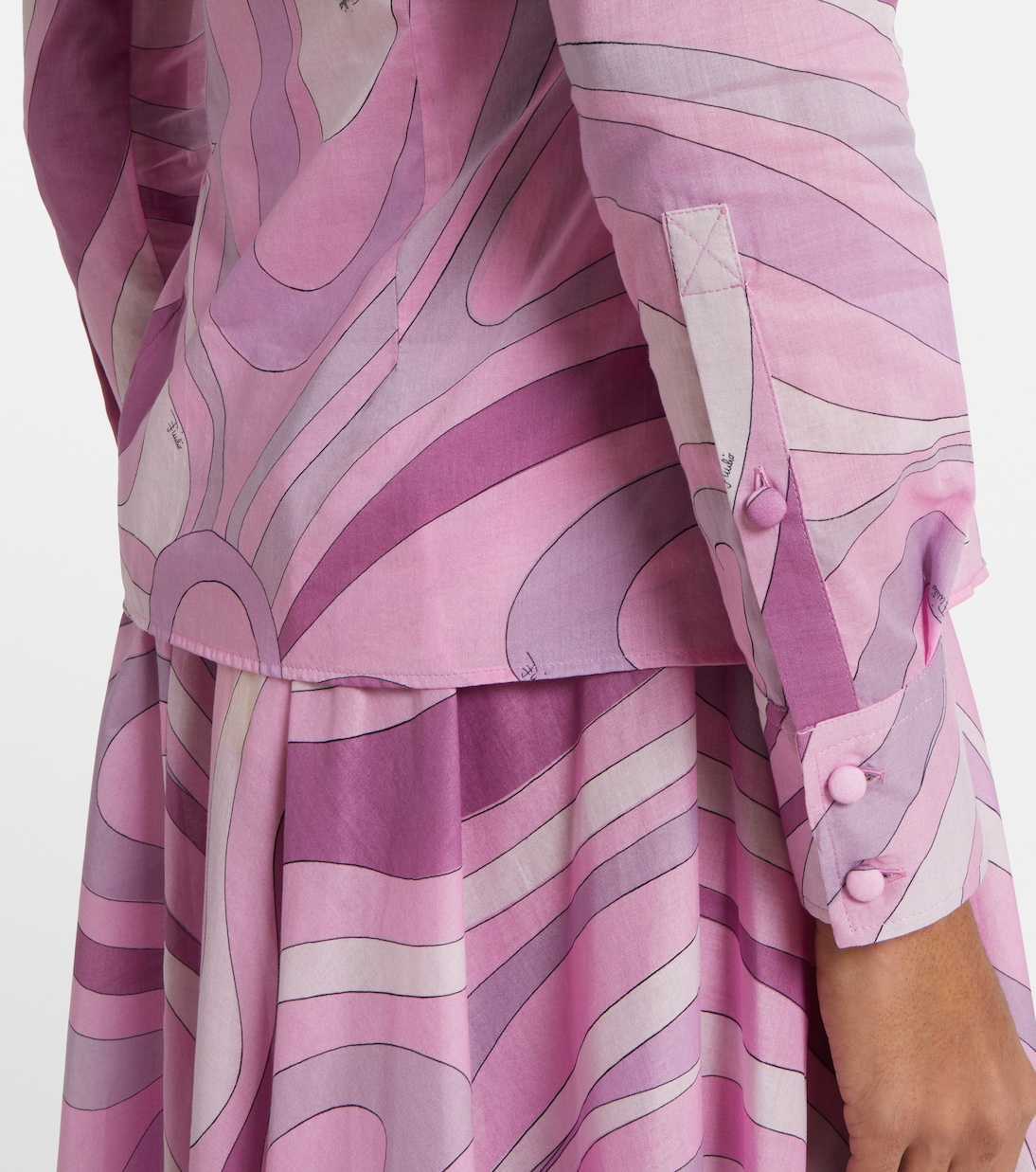 Camisa Orchidee de muselina de algodón | Pucci