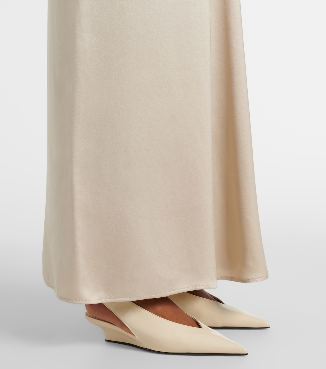 Robe longue de mariée Slouch en satin | Toteme