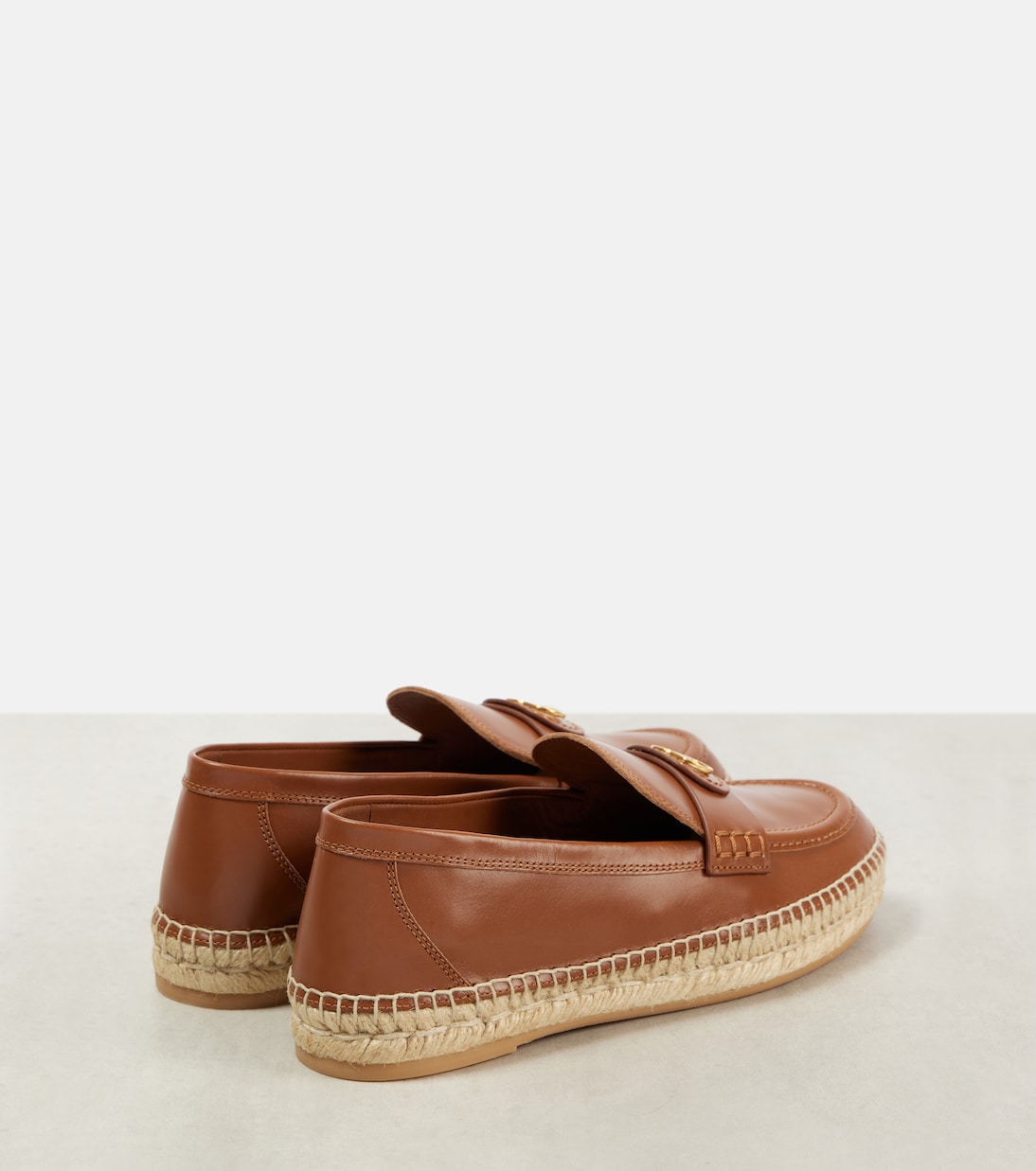 VLogo Signature leather espadrilles | Valentino Garavani