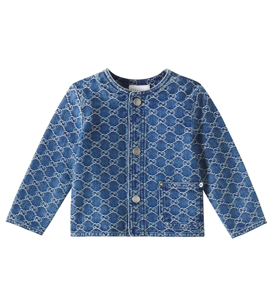 Baby GG denim jacquard jacket | Gucci Kids