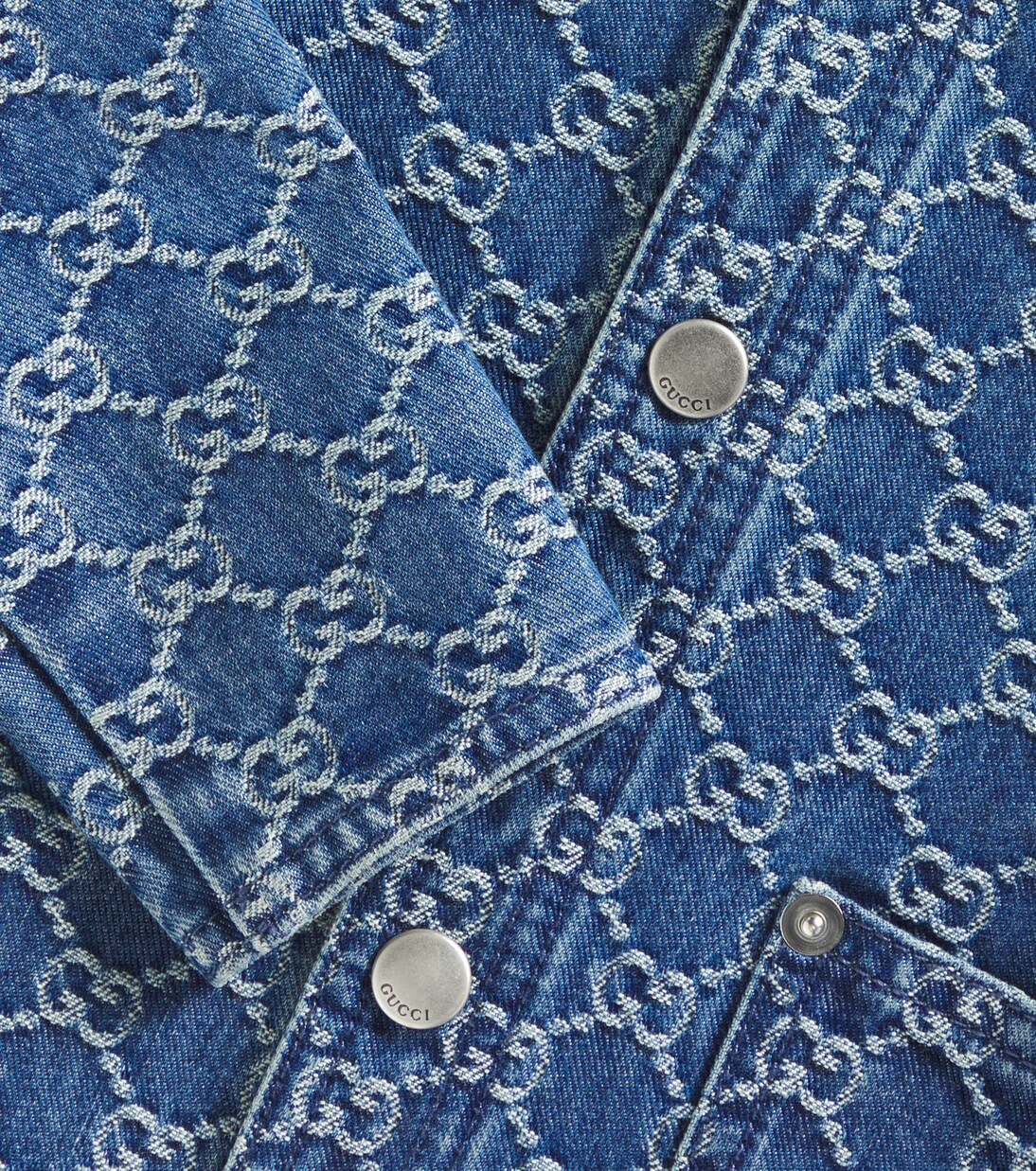 Baby GG denim jacquard jacket | Gucci Kids