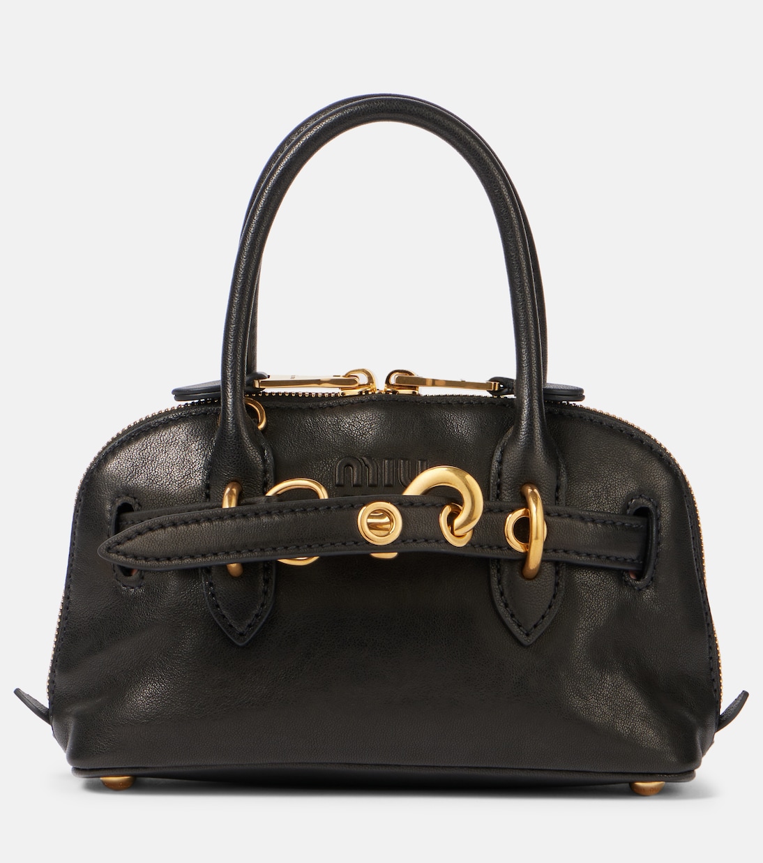 Aventure Mini leather tote bag | Miu Miu