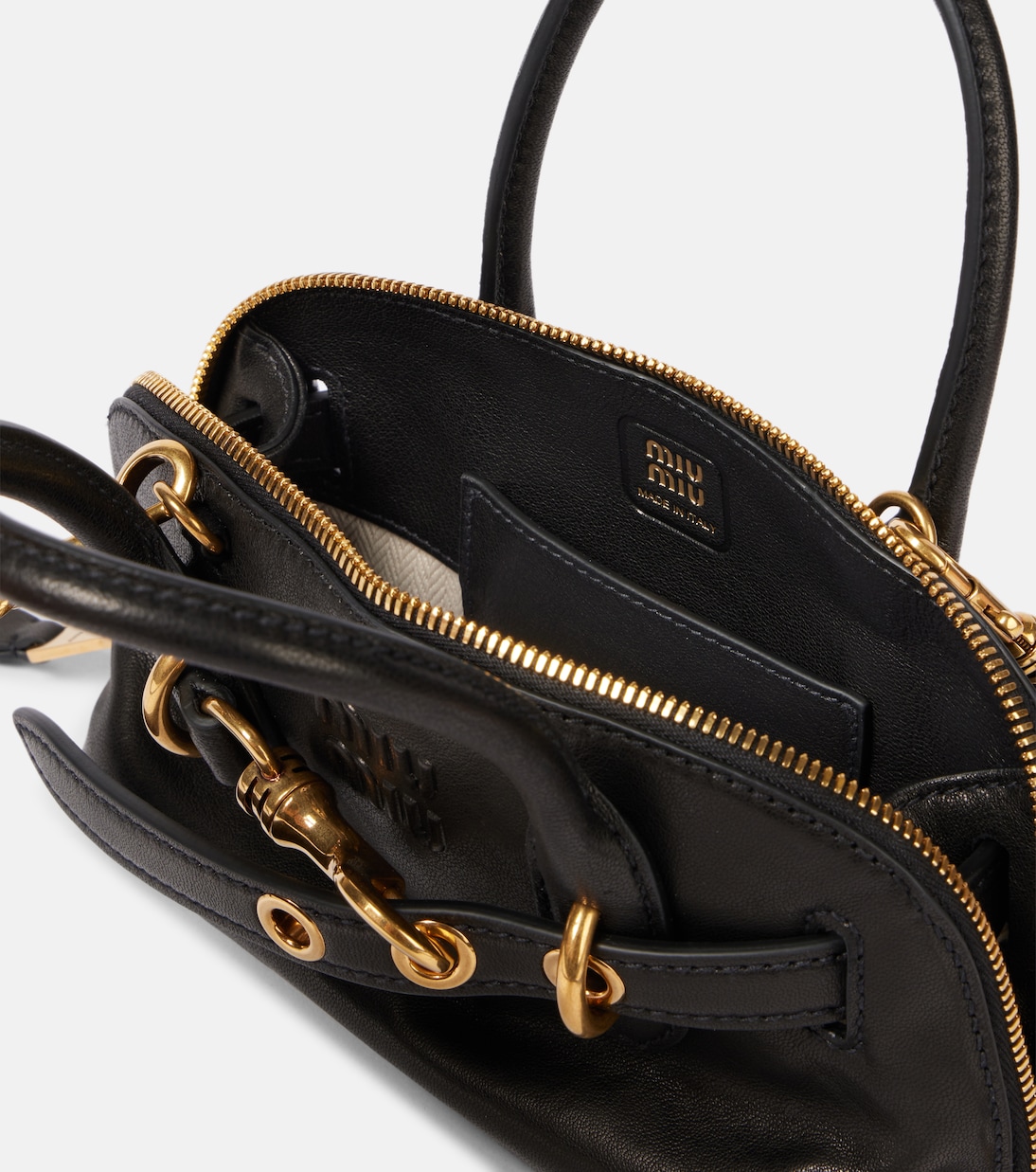 Aventure Mini leather tote bag | Miu Miu