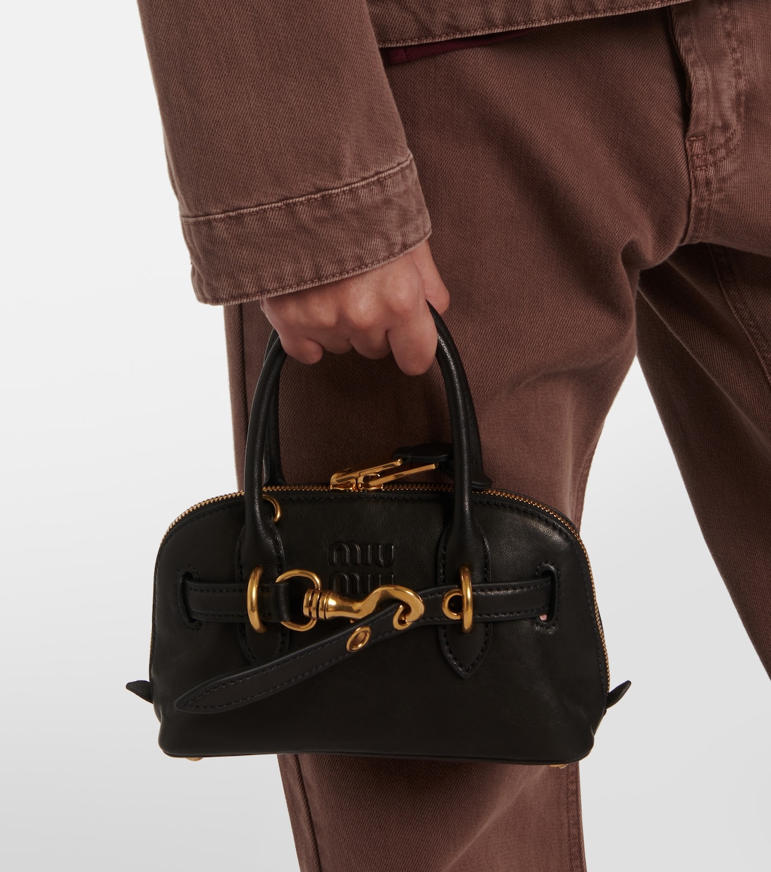 Aventure Mini leather tote bag | Miu Miu