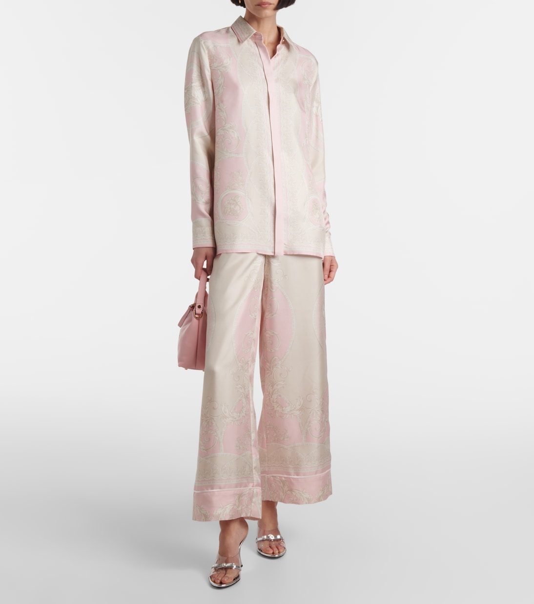 Bluse La Coupe Des Dieux aus Seide | Versace