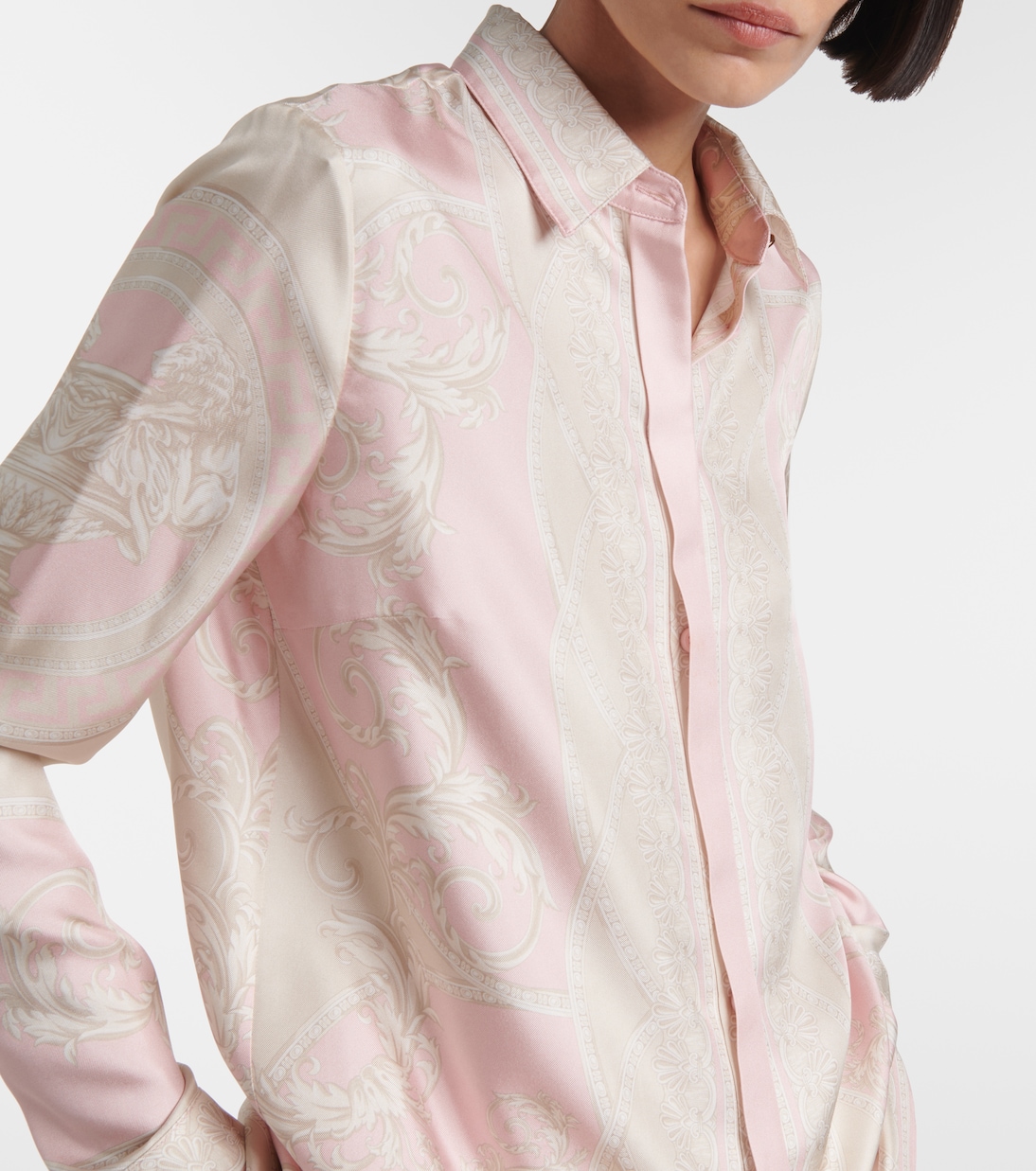 Bluse La Coupe Des Dieux aus Seide | Versace