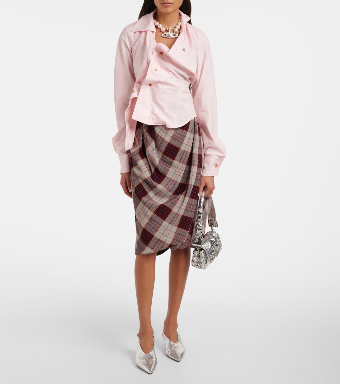 Chemise Orb asymétrique en coton | Vivienne Westwood