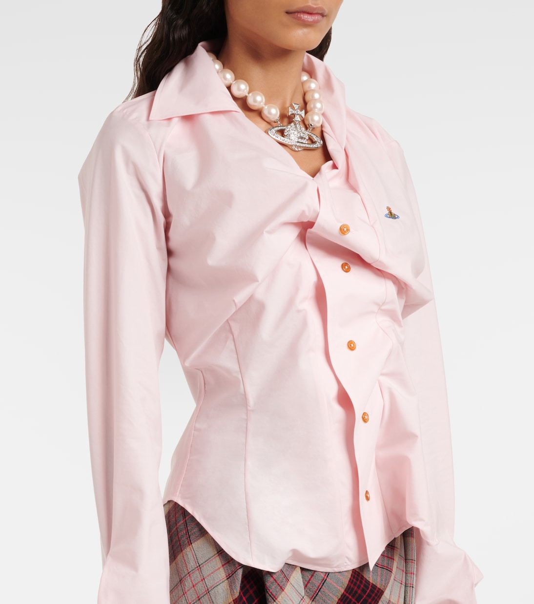 Chemise Orb asymétrique en coton | Vivienne Westwood