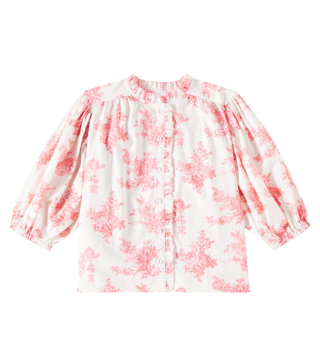 Tiffani toile de jouy cotton top | C'era Una Volta