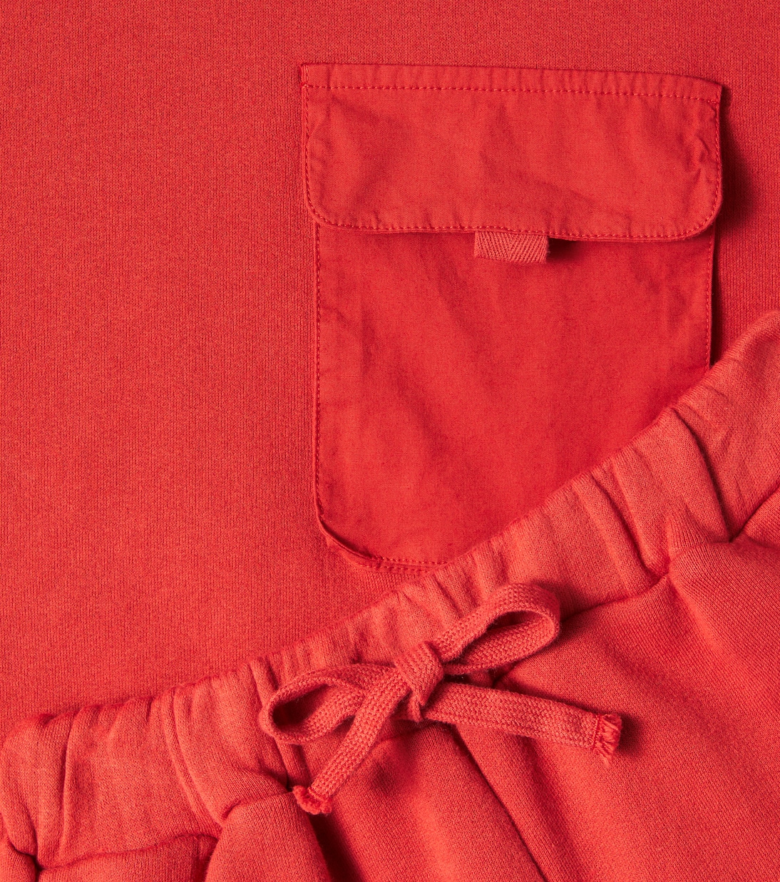 Cotton fleece T-shirt and shorts set | Il Gufo