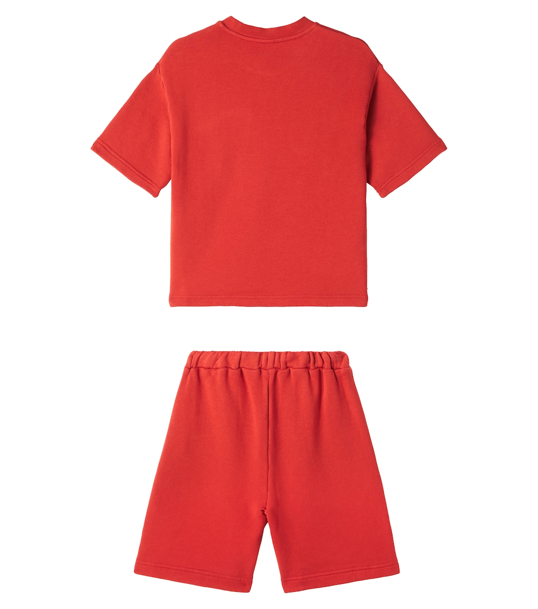 Cotton fleece T-shirt and shorts set | Il Gufo