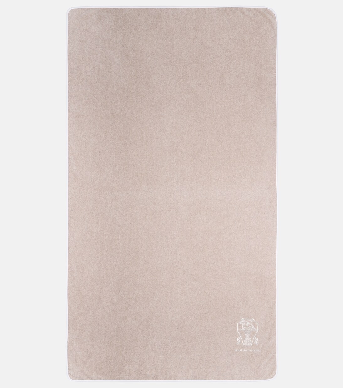 Logo cotton terry beach towel | Brunello Cucinelli