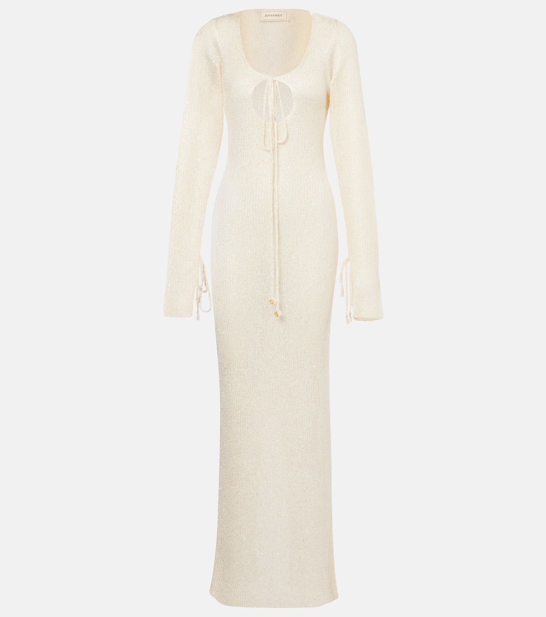 Kyle sequined knitted maxi dress | Bananhot