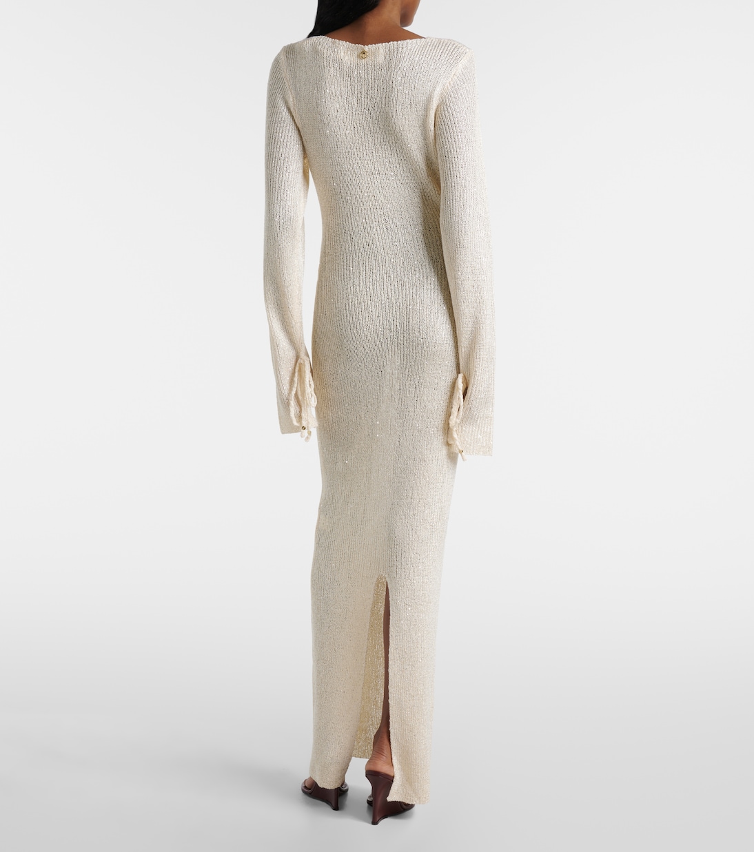 Kyle sequined knitted maxi dress | Bananhot