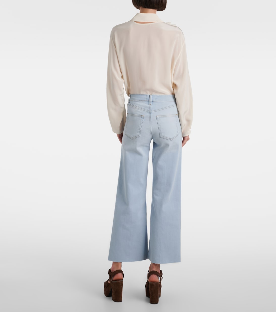 Anchor high-rise wide-leg jeans | Frame