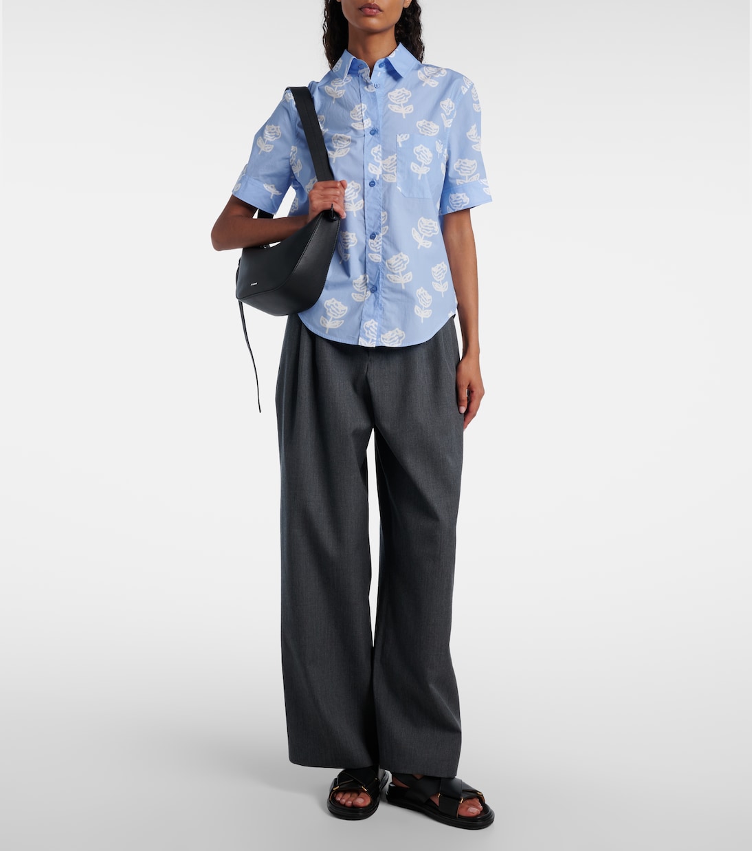 Bedrucktes Hemd aus Baumwollpopeline | Marni