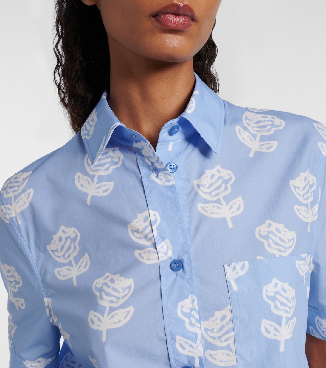 Bedrucktes Hemd aus Baumwollpopeline | Marni