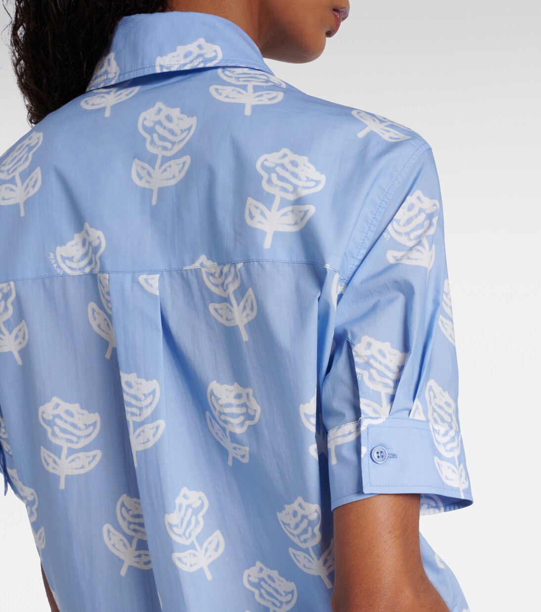 Bedrucktes Hemd aus Baumwollpopeline | Marni