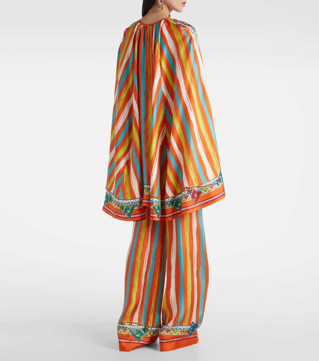 Oversized striped silk shirt | Dolce&Gabbana