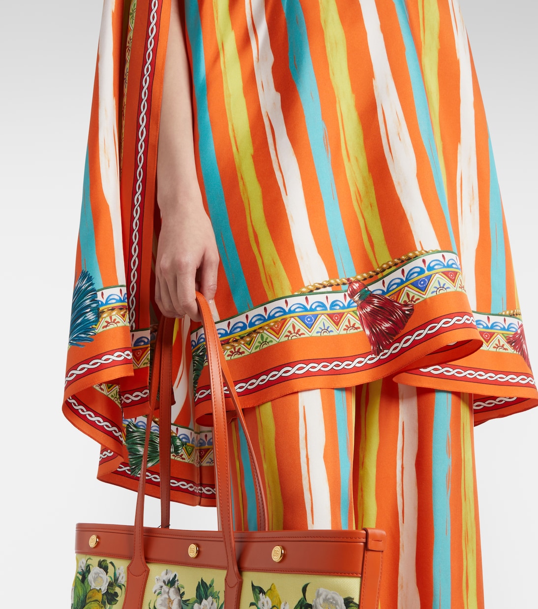 Oversized striped silk shirt | Dolce&Gabbana