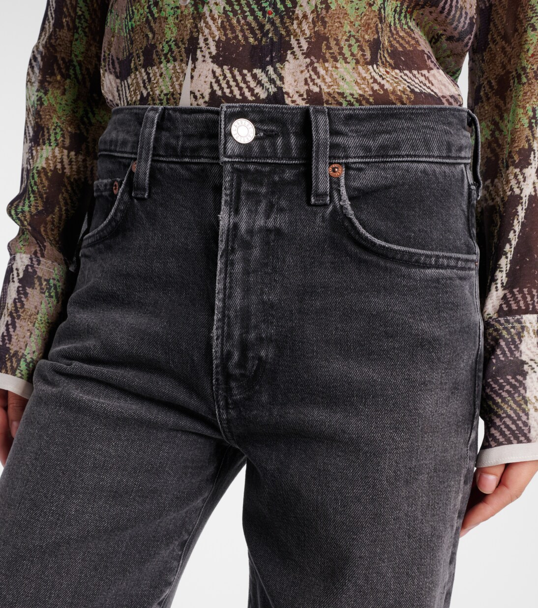 Harper mid-rise straight jeans | Agolde