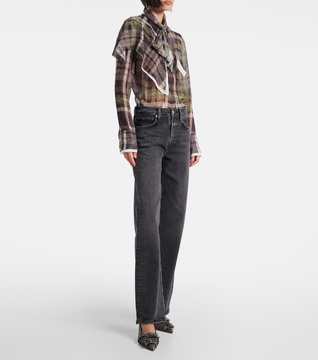 Harper mid-rise straight jeans | Agolde