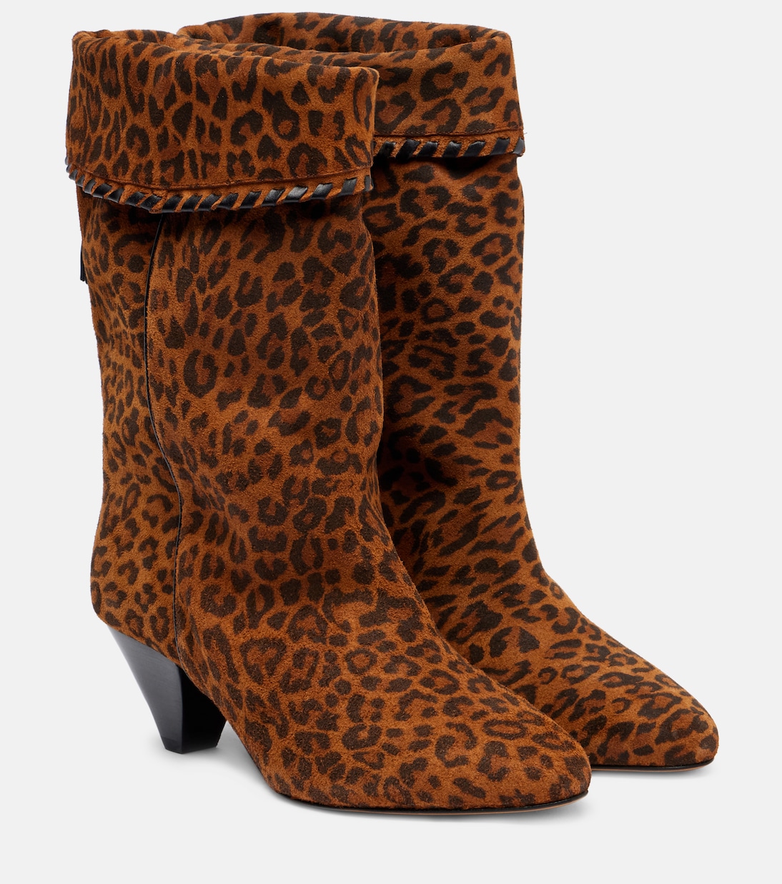 Dalby 55 leopard-print suede ankle boots | Isabel Marant