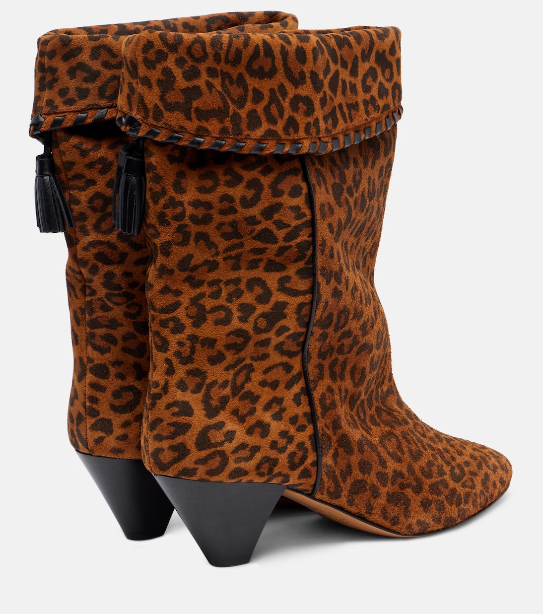 Dalby 55 leopard-print suede ankle boots | Isabel Marant