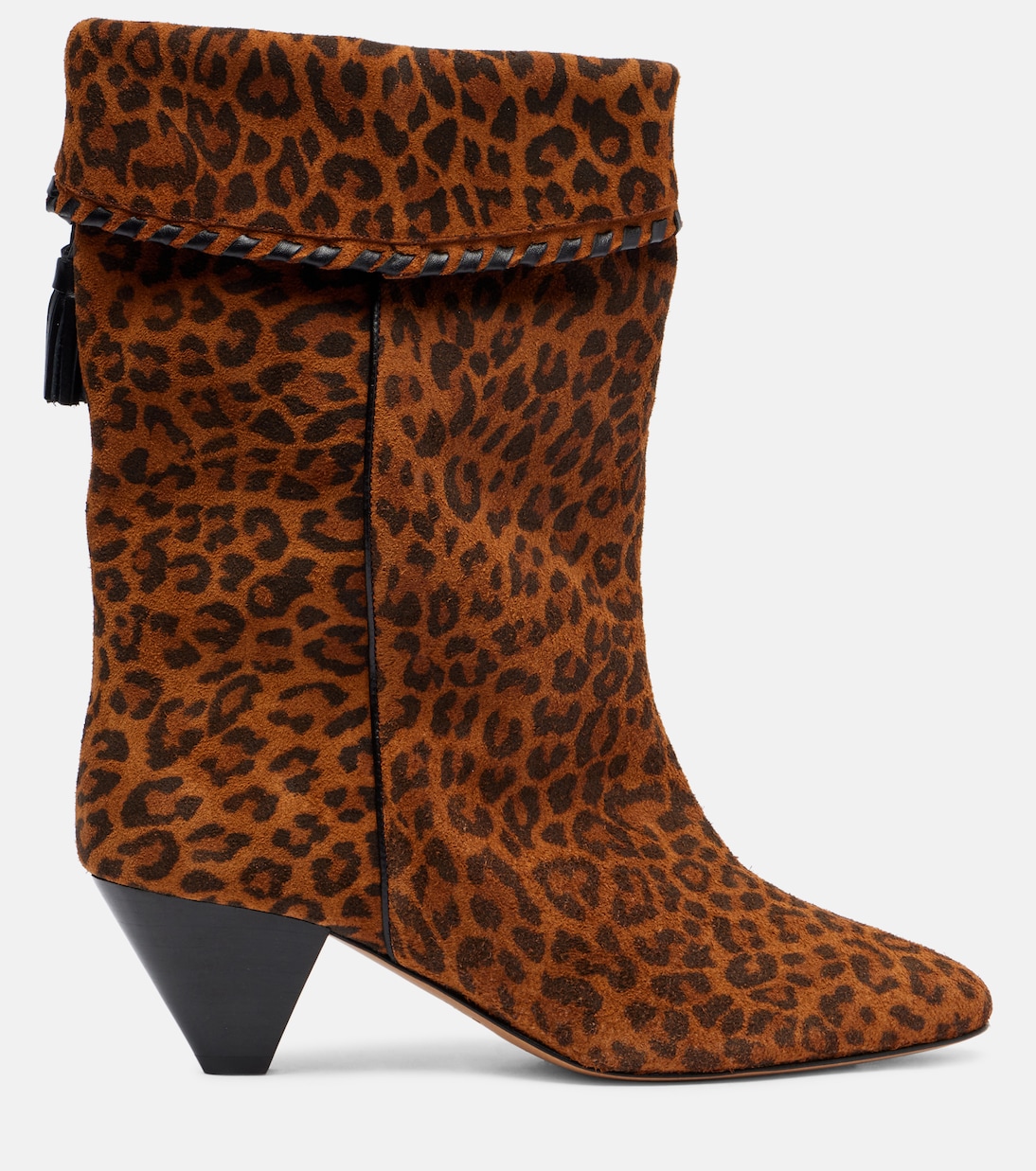Dalby 55 leopard-print suede ankle boots | Isabel Marant