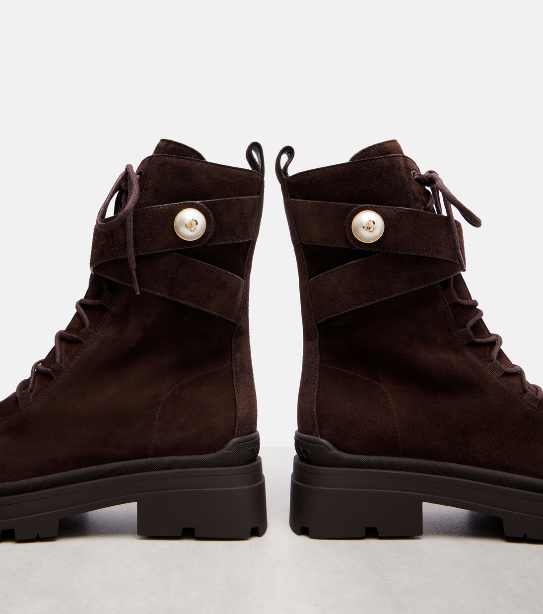 Noemi 45 suede combat boots | Jimmy Choo
