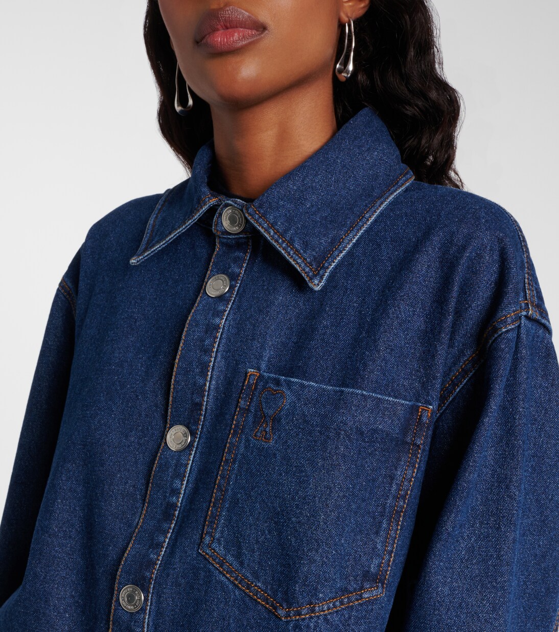 Oversize-Jeanshemd Ami de Cœur | Ami Paris