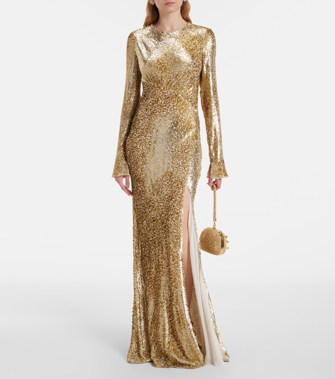 Robe longue Fil Coupé | Self-Portrait