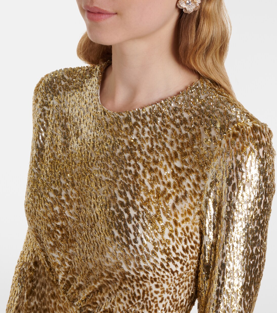 Robe longue Fil Coupé | Self-Portrait