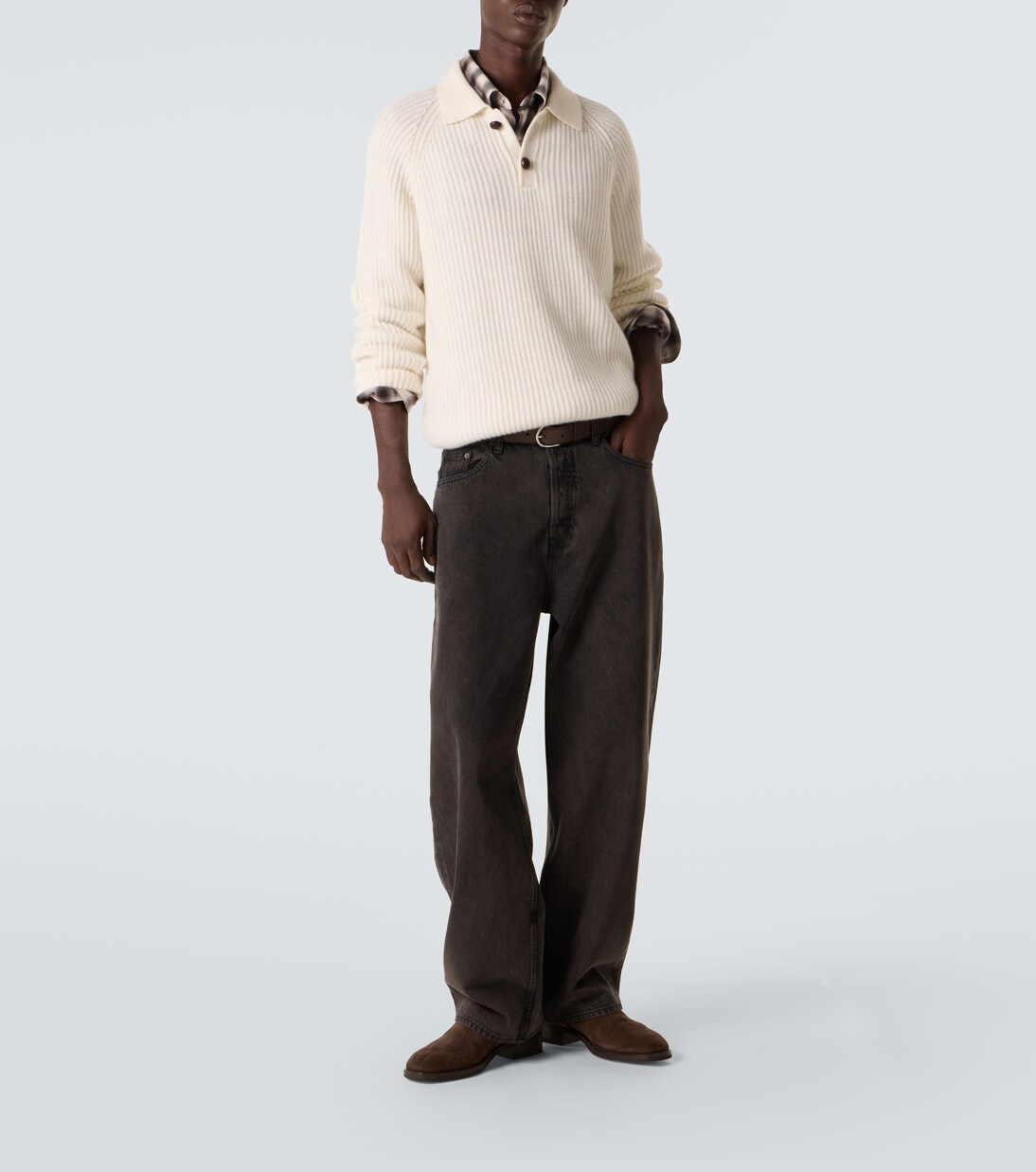 Mr Darius cashmere polo sweater | Arch4