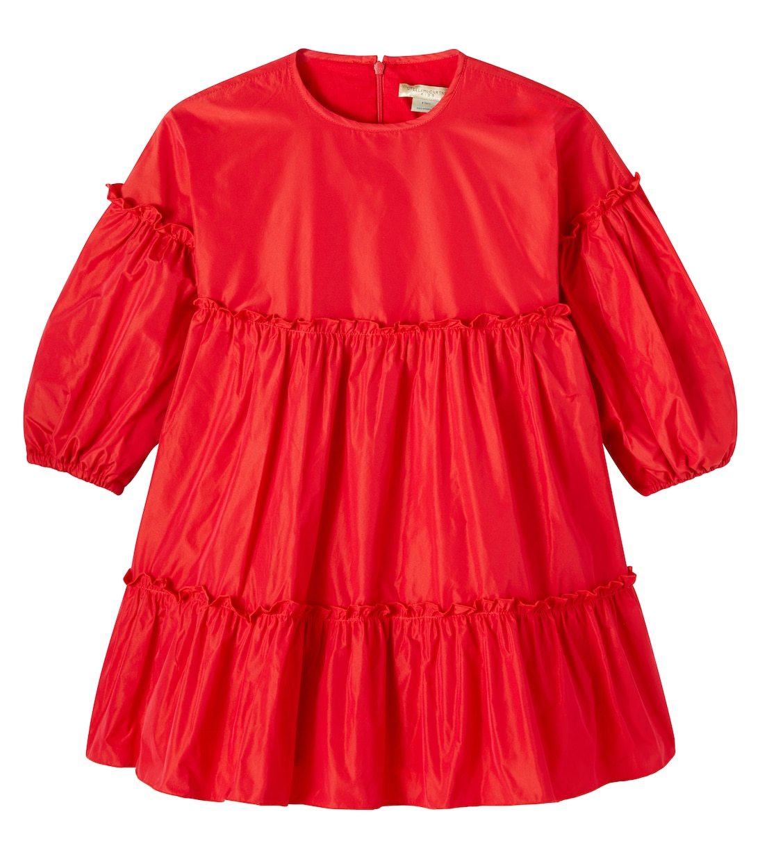 Vestido de tafetán escalonado | Stella McCartney Kids