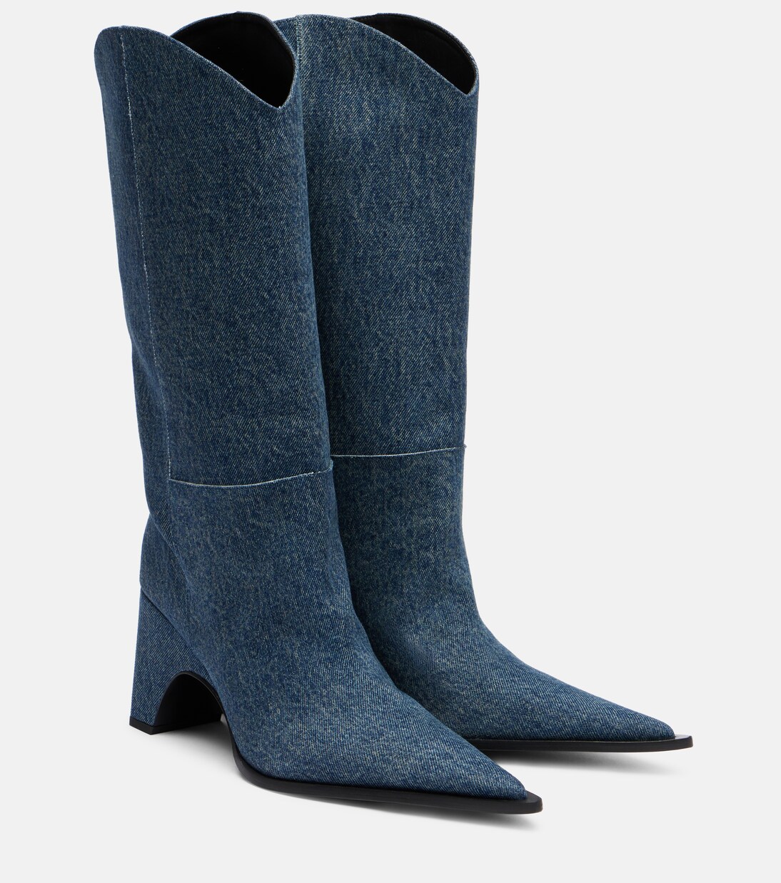 Bridge denim cowboy boots | Coperni