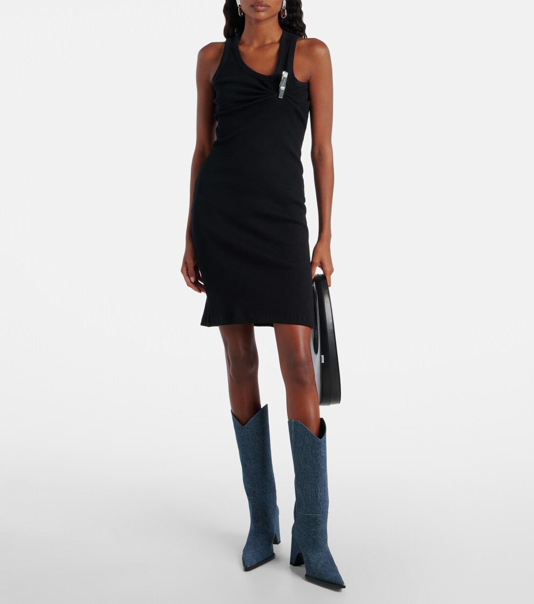 Bridge denim cowboy boots | Coperni