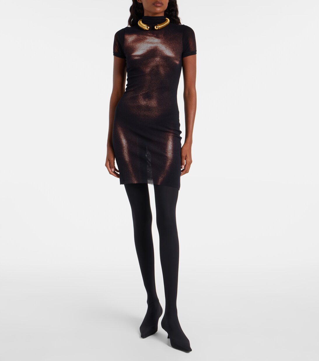 Minikleid aus Mesh | Jean Paul Gaultier