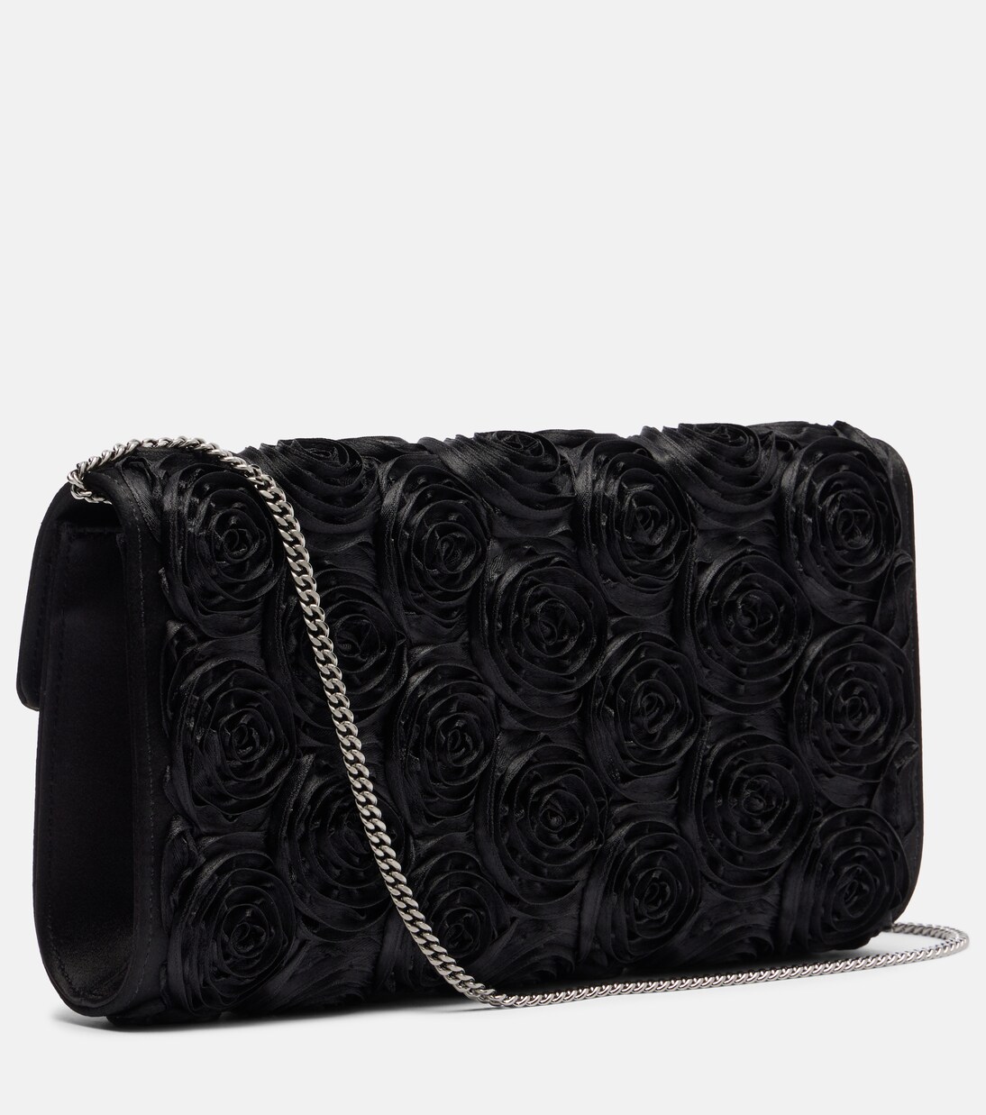 Efflorescence embellished satin clutch | Roger Vivier