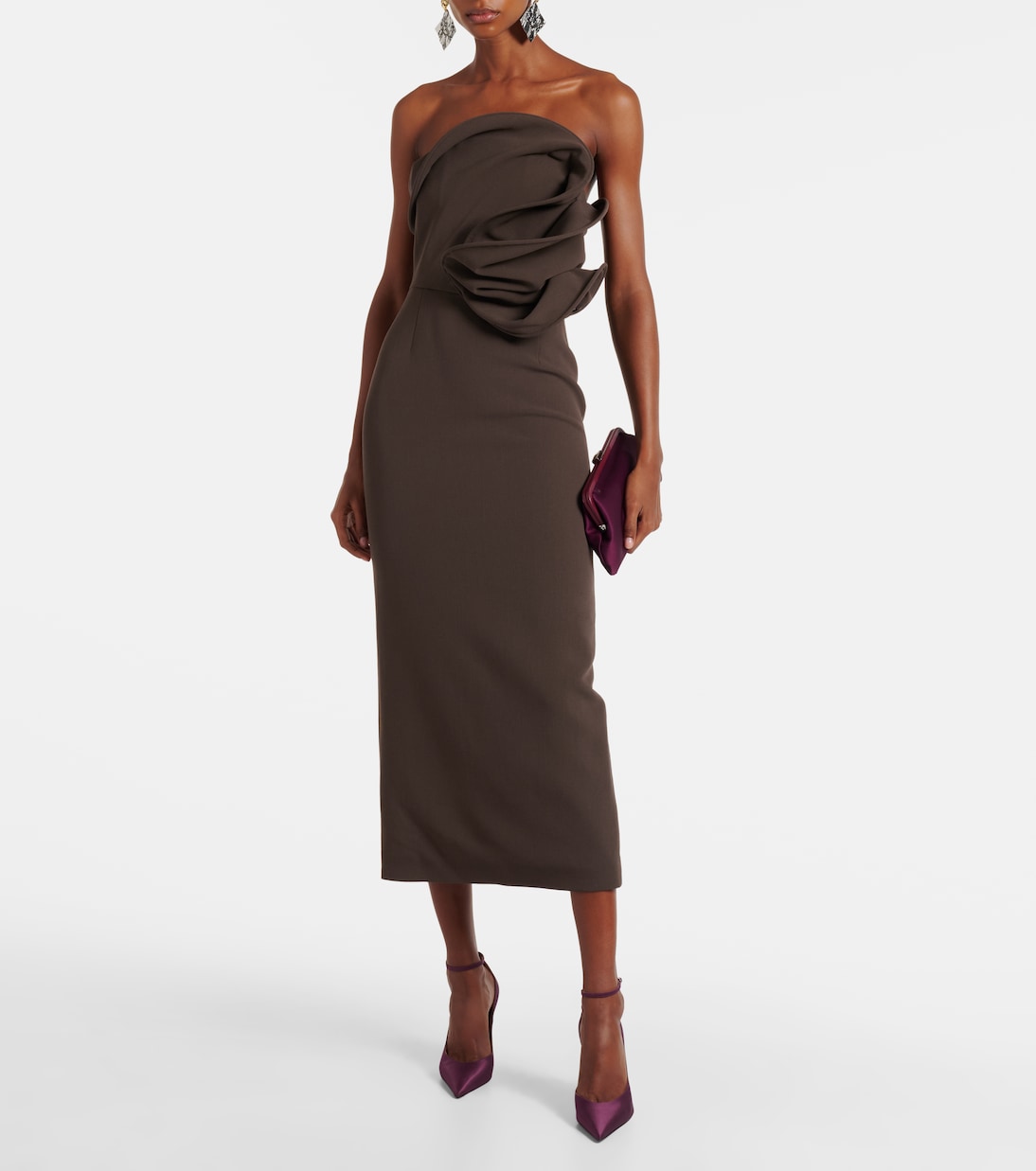 Anok 105 satin pumps | Amina Muaddi