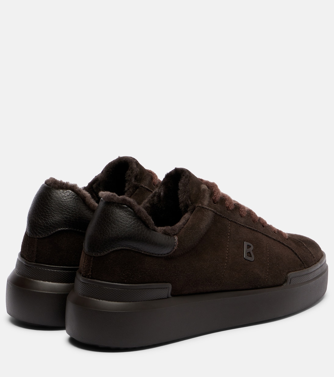 Sneakers Hollywood 32 in suede con shearling | Bogner