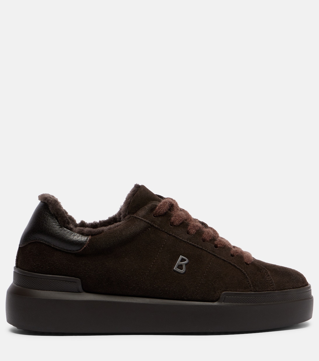 Sneakers Hollywood 32 in suede con shearling | Bogner