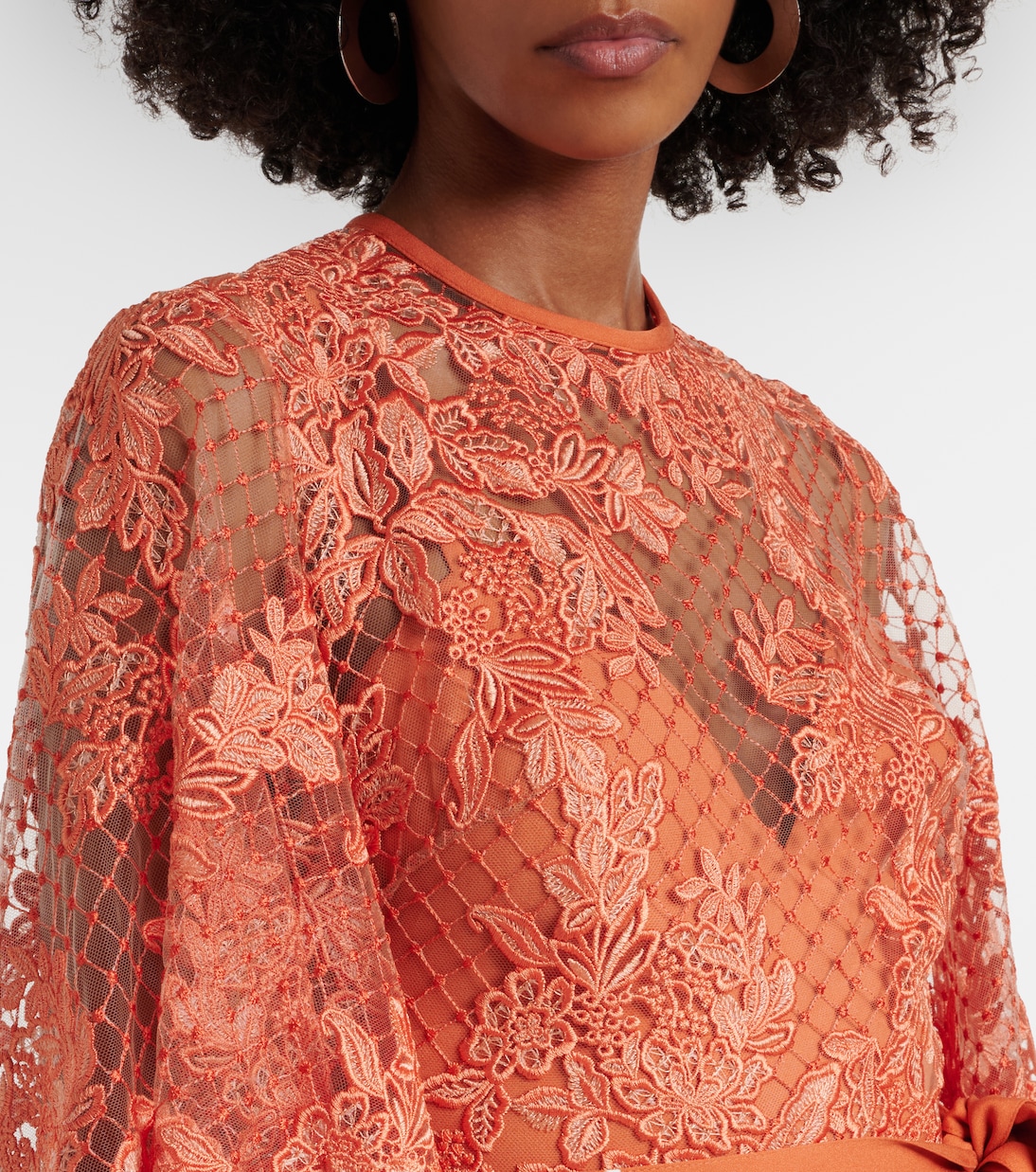 Embroidered lace and tulle gown | Elie Saab