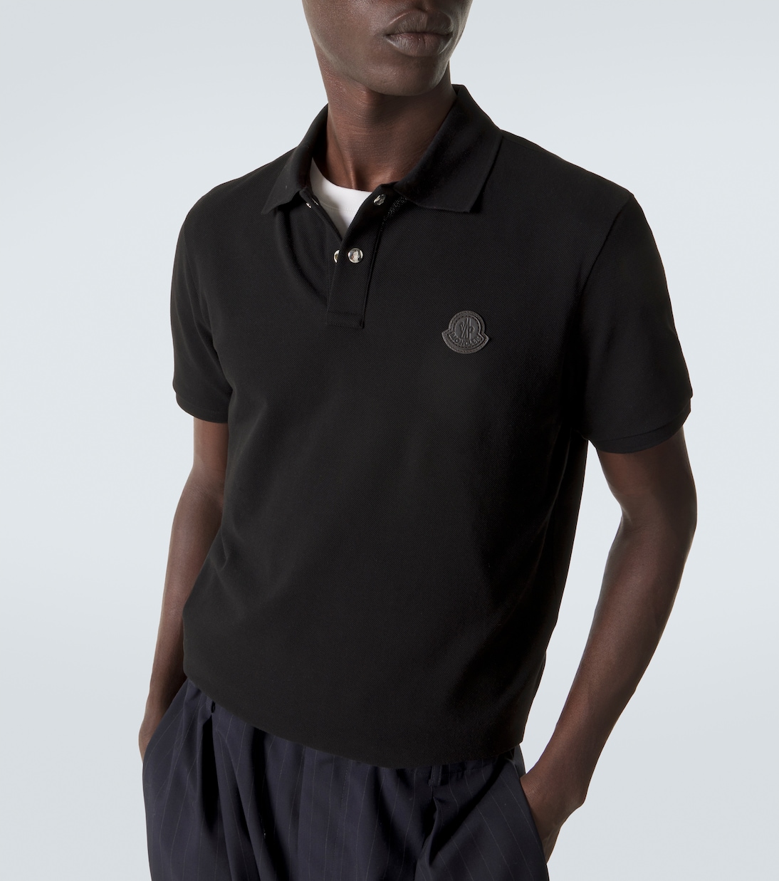 Polo en coton à logo | Moncler