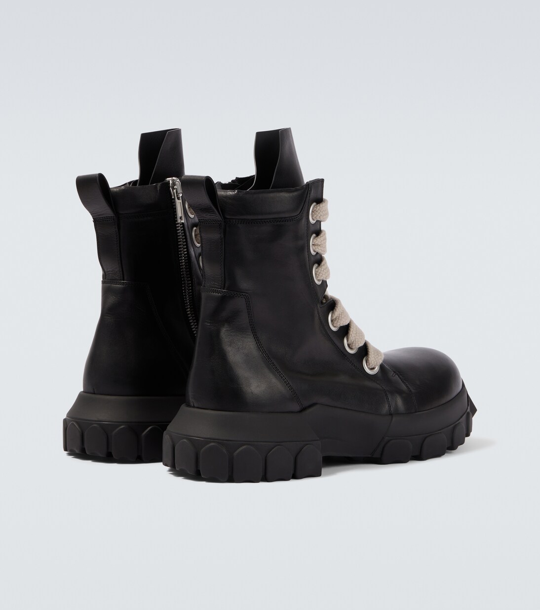 Jumbolace Army leather combat boots | Rick Owens