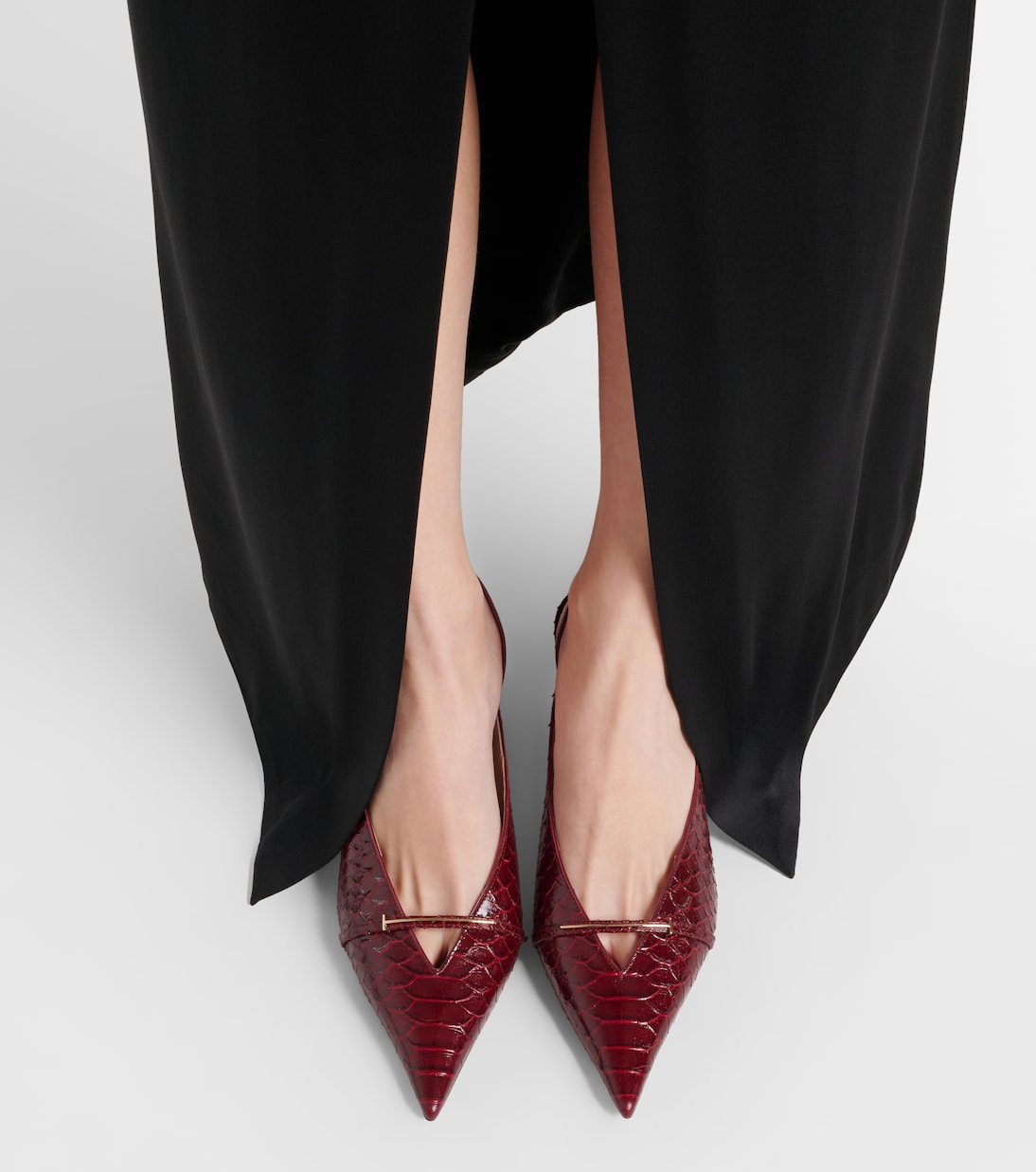 Pumps slingback in pelle stampata | Tom Ford