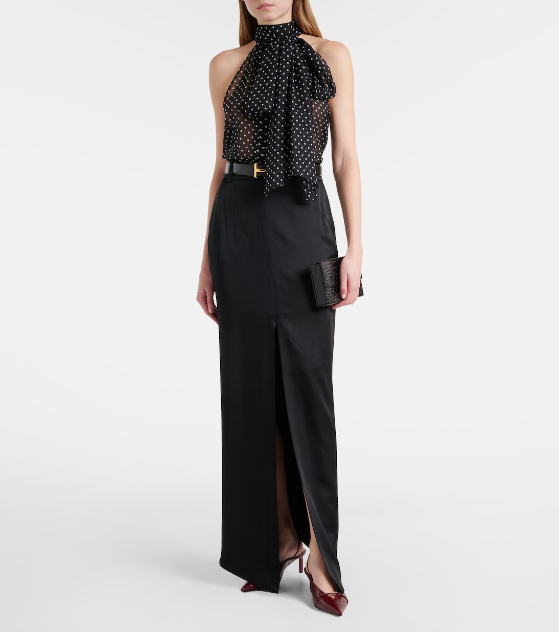 Pumps slingback in pelle stampata | Tom Ford